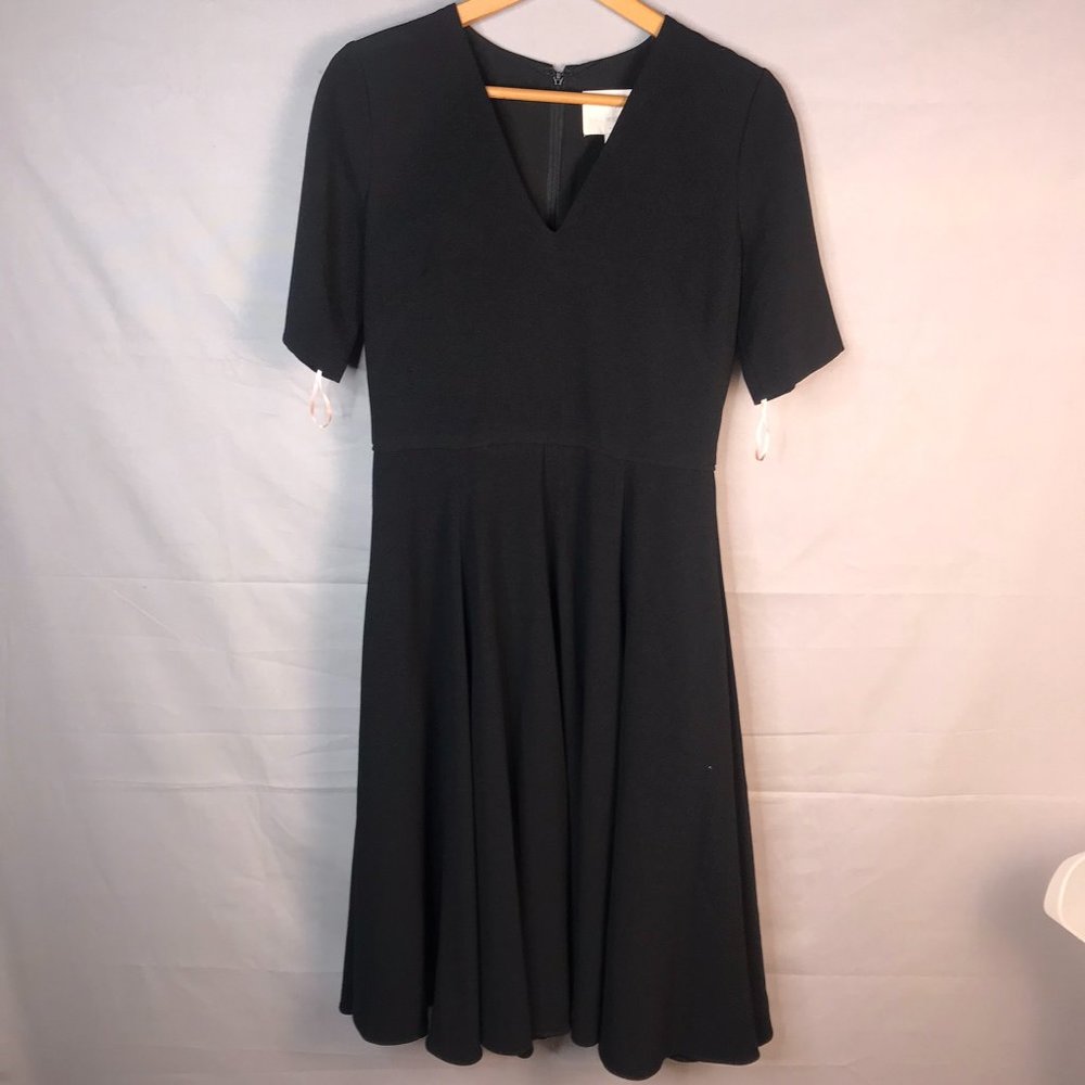 Gal Meets Glam Edith Black fit & flare Dress